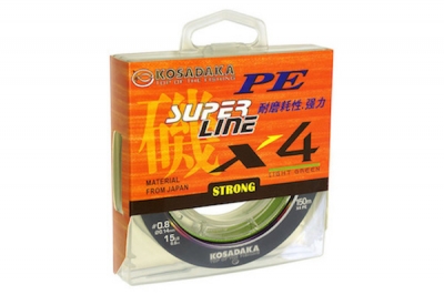 Kosadaka SUPER PE X4 Fluo Green 150 м