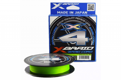 YGK X-Braid Braid Cord X4 150m Chartreuse